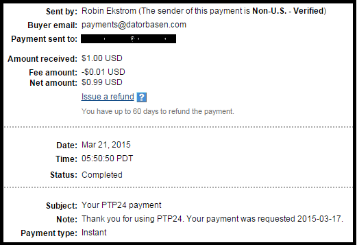 Proof of Payment PTP24